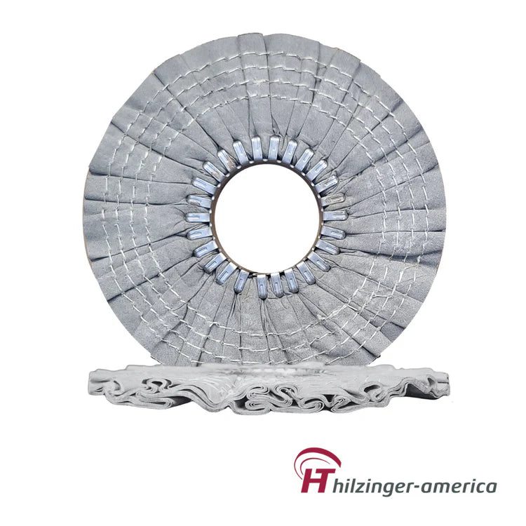 10" x 3" Grey Heavy Cut Checker Plate Airway Buffing Wheel