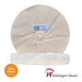 10" x 1/2" Premium Heavy Weight 60/60 Flannel Finest Mirror Finishing Loose Full Disc Buffing Wheel