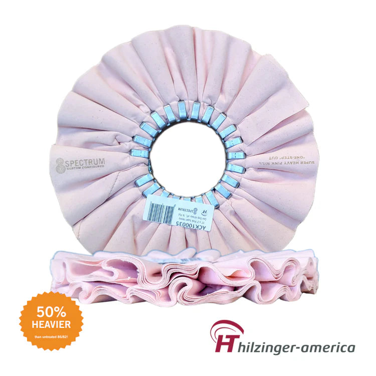 10" x 3" Premium Pink Super Heavy One-Step Airway Buffing Wheel